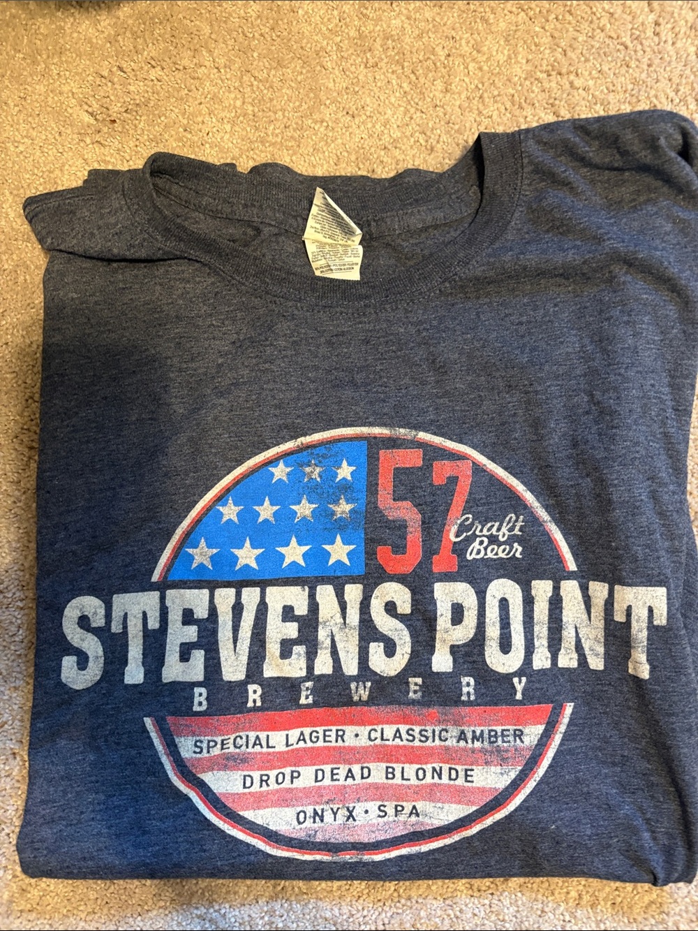 Stevens Point Brewery Men's Graphic Tee - 57 Craft Beer Wisconsin